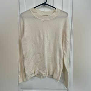 Cream Knit Sweater by Loft